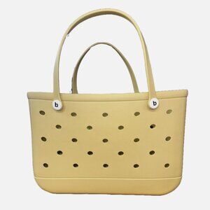 Sand Rubber Tote: Large